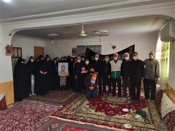 بهشهر| دیدار هیئت‌های آزادگان با خانواده شهدا