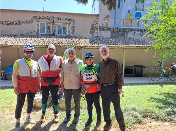 استقبال از کاروان دوچرخه‌سواری ایثارگران نوشهری