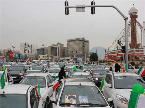 حضور بی‌نظیر آزادگان در راهپیمایی خودرویی و موتوری ۲۲ بهمن