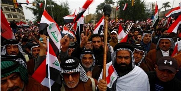 جمعیت عظیمی علیه آمریکا به خیابانهای بغداد آمدند