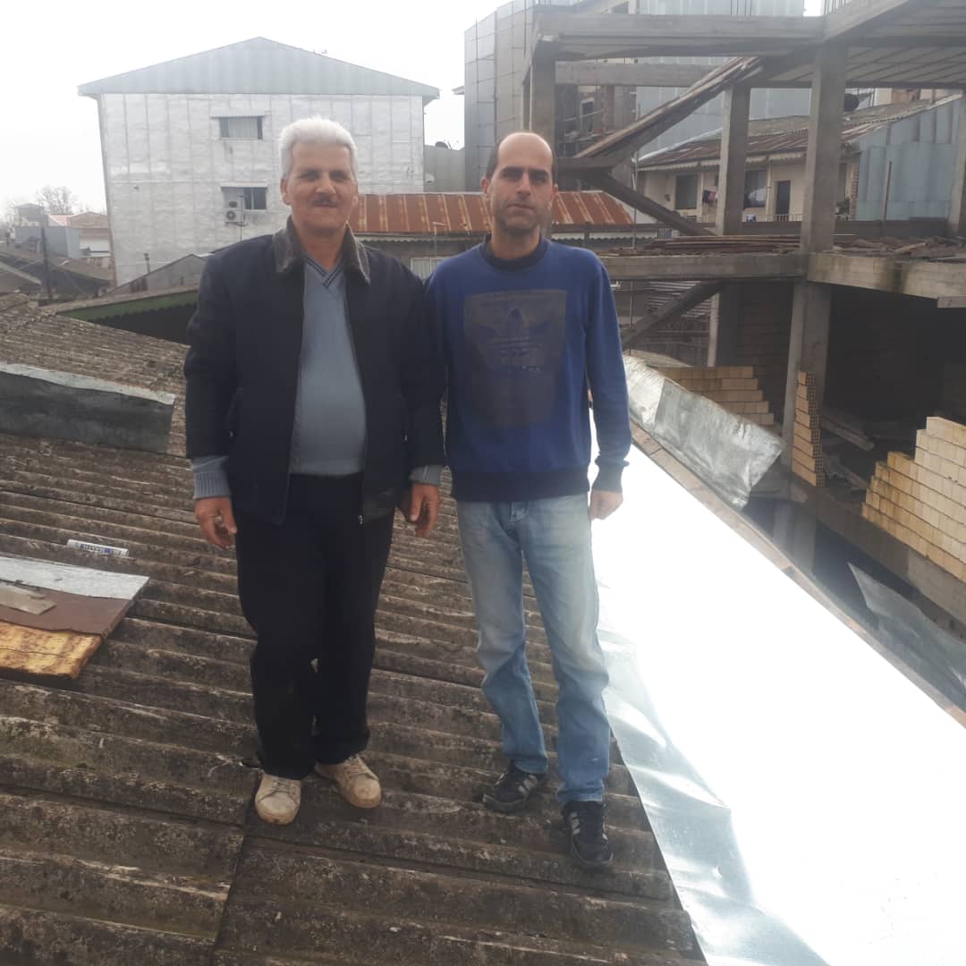 مرمت سقف منزل آزادگان