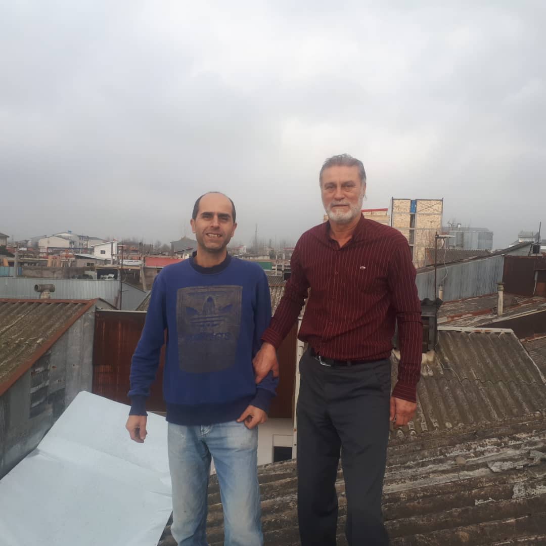 مرمت سقف منزل آزادگان