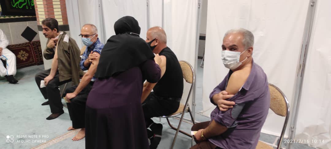 تزریق واکسن کرونا به آزادگان گیلانی6