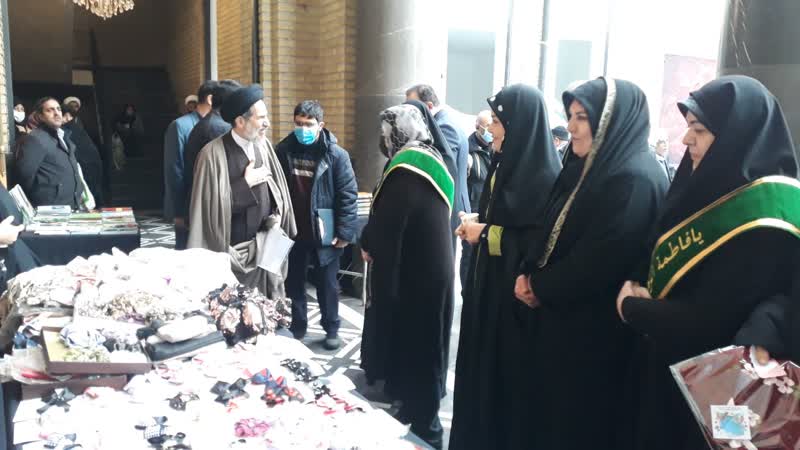 بازدید و تجلیل حجت الاسلام ابوترابی از غرفه حجاب و عفاف ستاد برگزاری مراسم دهه فاطمیه2