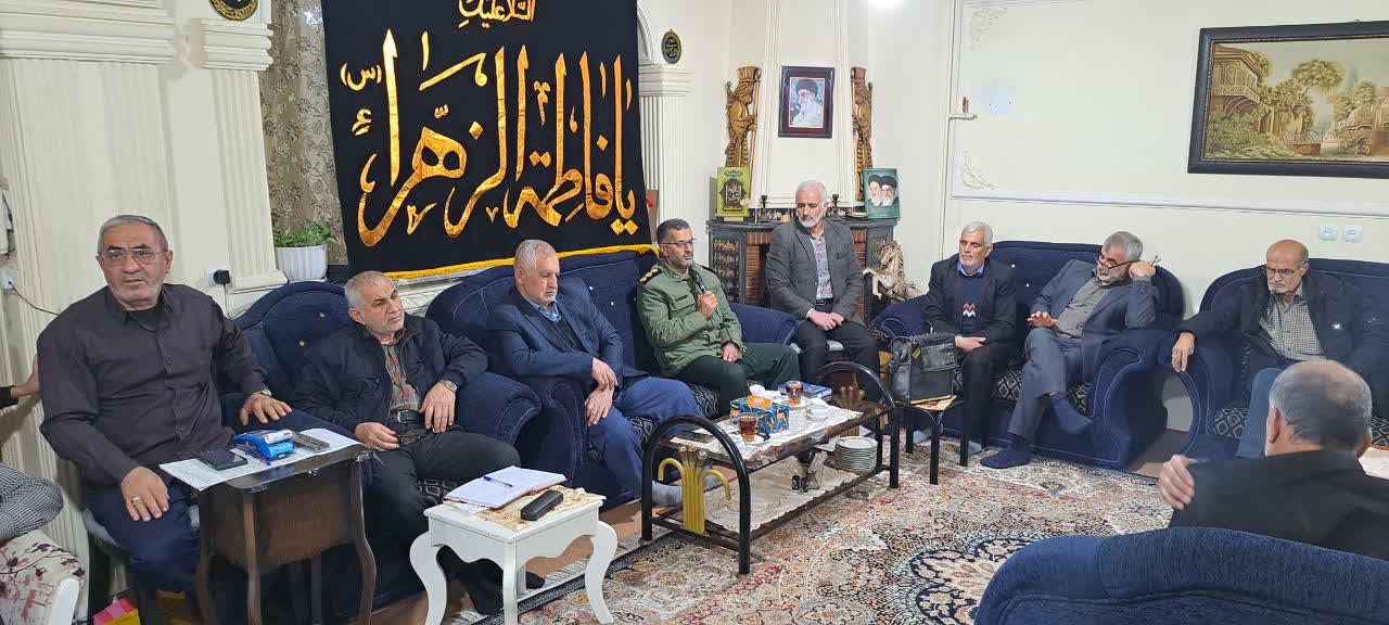 بهشهر| جلسه ماهانه هیات آزادگان با حضور فرمانده سپاه برگزار شد1
