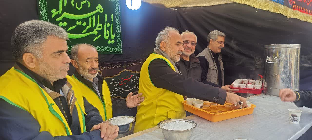 خدمات‌دهی غرفه‌های فرهنگی به عزاداران بعد از مراسم شهادت حضرت فاطمه(س)3