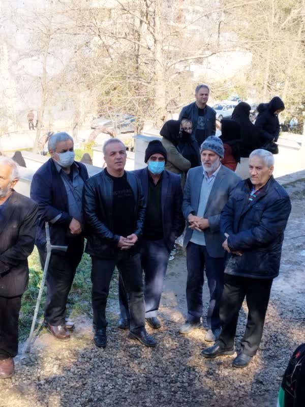 نکا| حضور آزادگان در مراسم تشییع پیکر آزاده سرافرار «یدالله نورپور»11