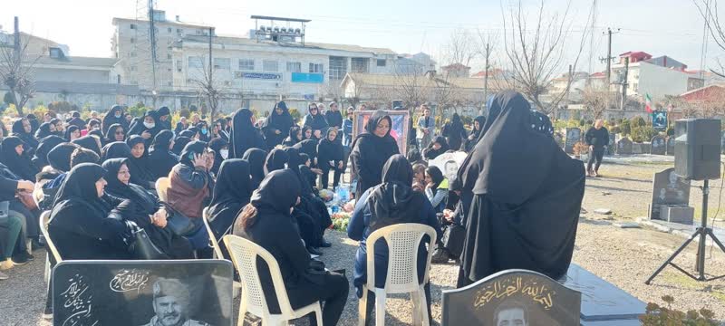 رشت| حضور نماینده موسسه در سومین روز درگذشت آزاده «خسرو رجب پور»2