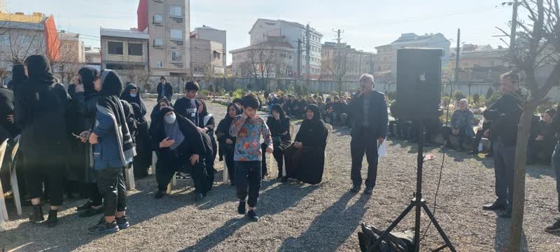 رشت| حضور نماینده موسسه در سومین روز درگذشت آزاده «خسرو رجب پور»4