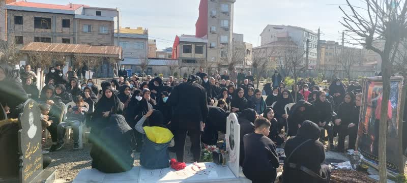 رشت| حضور نماینده موسسه در سومین روز درگذشت آزاده «خسرو رجب پور»5