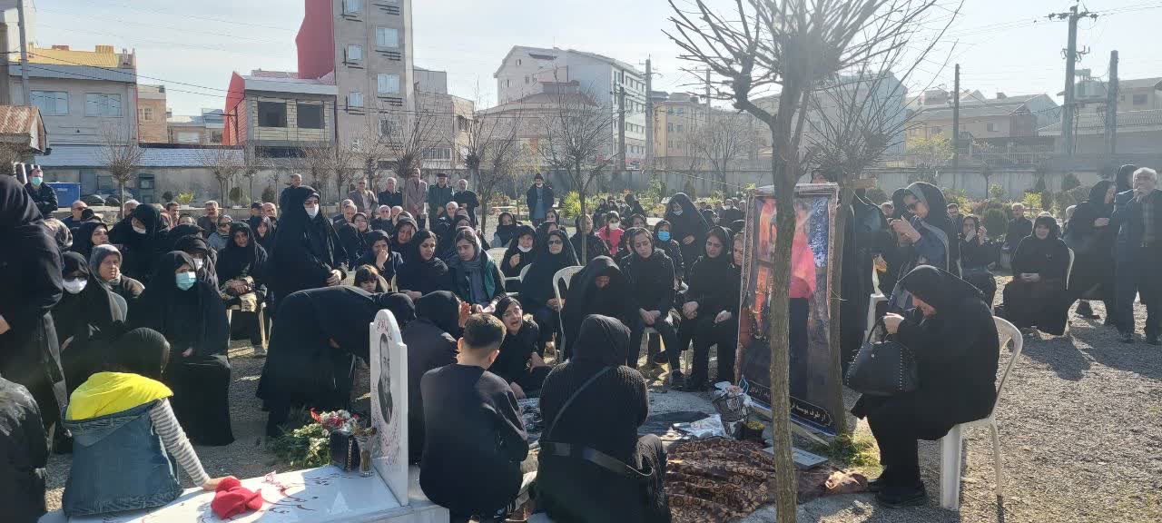 رشت| حضور نماینده موسسه در سومین روز درگذشت آزاده «خسرو رجب پور»6