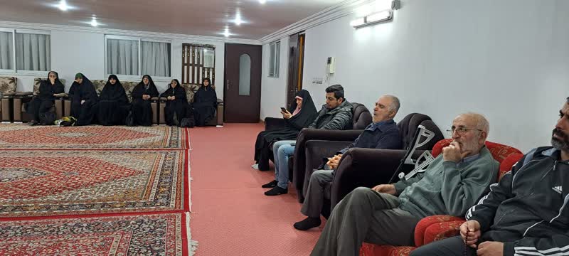 دیدار اعضای قرارگاه شهید مدافع حرم بهمن قنبری با آزاده جعفر مزیدها5