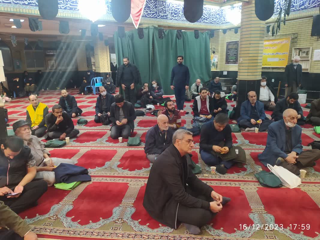 عزاداری دهه فاطمیه در مسجد سید الشهدا میدان انقلاب2