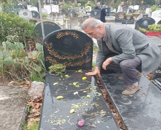 دیدار نماینده موسسه در گیلان با همسر شهید آزاده «غلامحسین فتحی»1