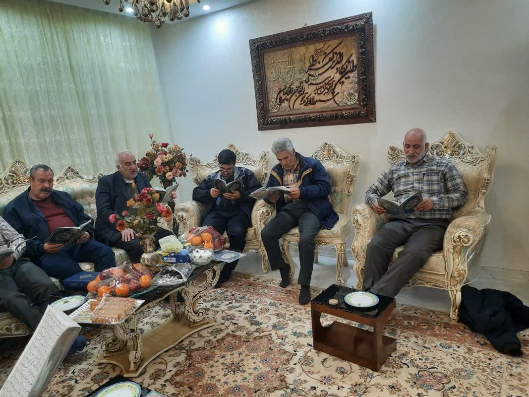 تصاویر| ختم قرآن کریم برای شادی روح آزاده شمس الله فرهانی1