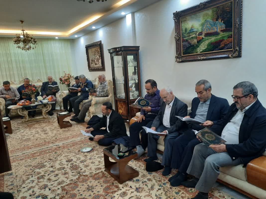 تصاویر| ختم قرآن کریم برای شادی روح آزاده شمس الله فرهانی2