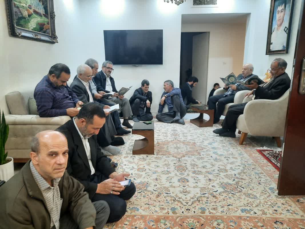 تصاویر| ختم قرآن کریم برای شادی روح آزاده شمس الله فرهانی3