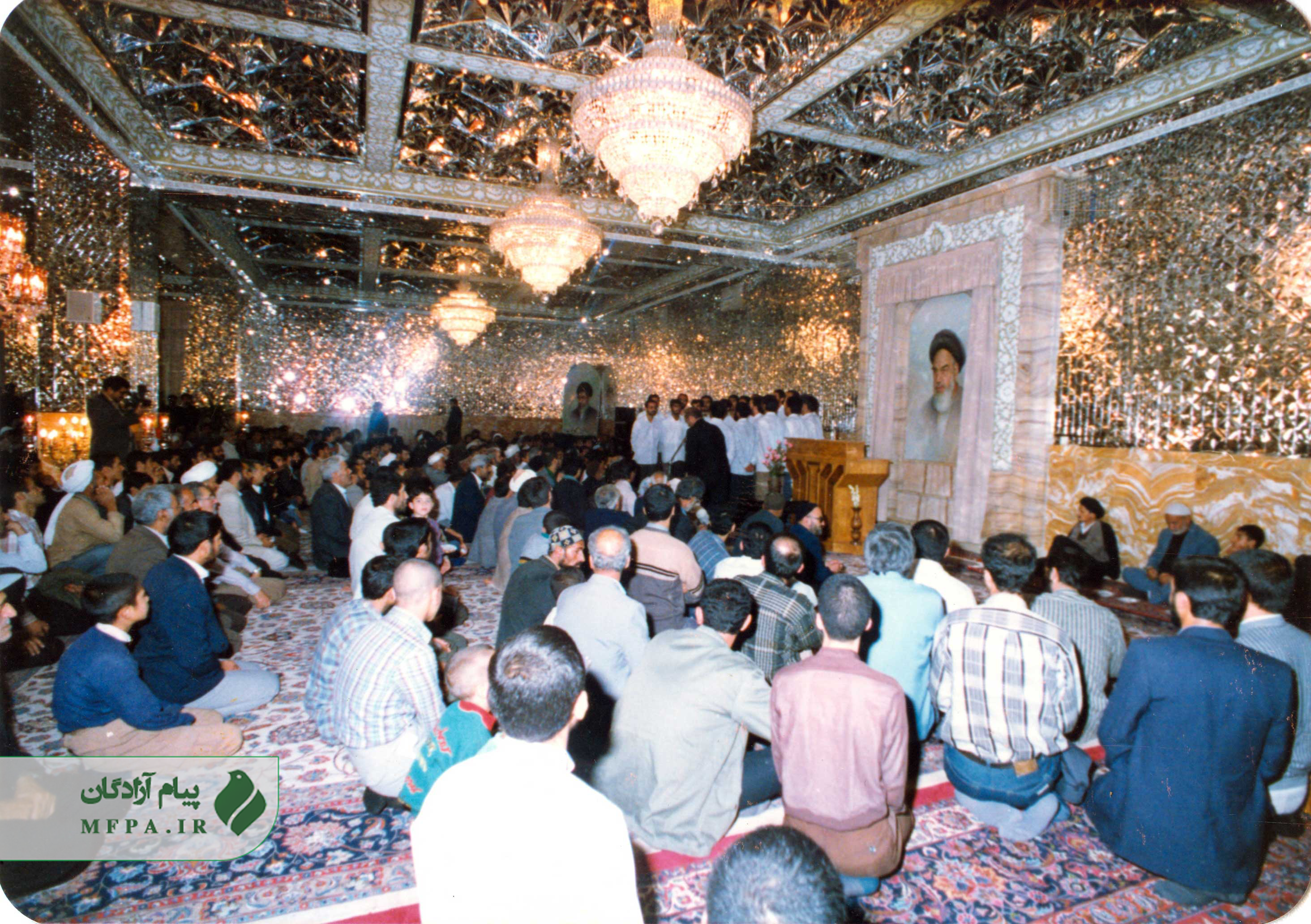 تصاویری از گروه سرود آزادگان در حرم مطهر رضوی 1