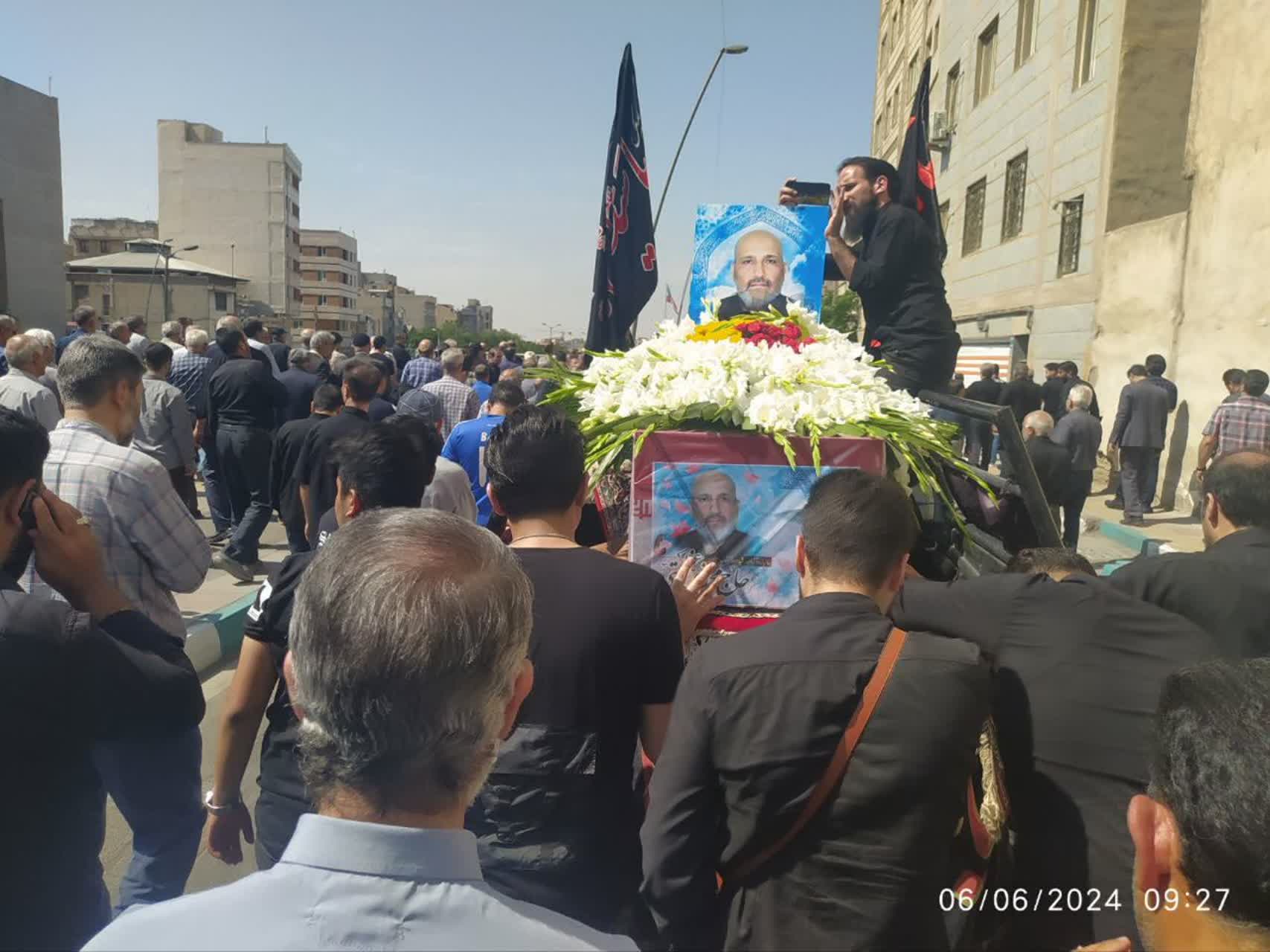 تشییع پیکر آزاده و جانباز حاج «محمد نبی عظمتی»2