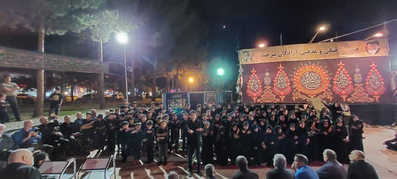 تصاویر| شب پنجم ماه محرم در هیئت آزادگان بیرجند7