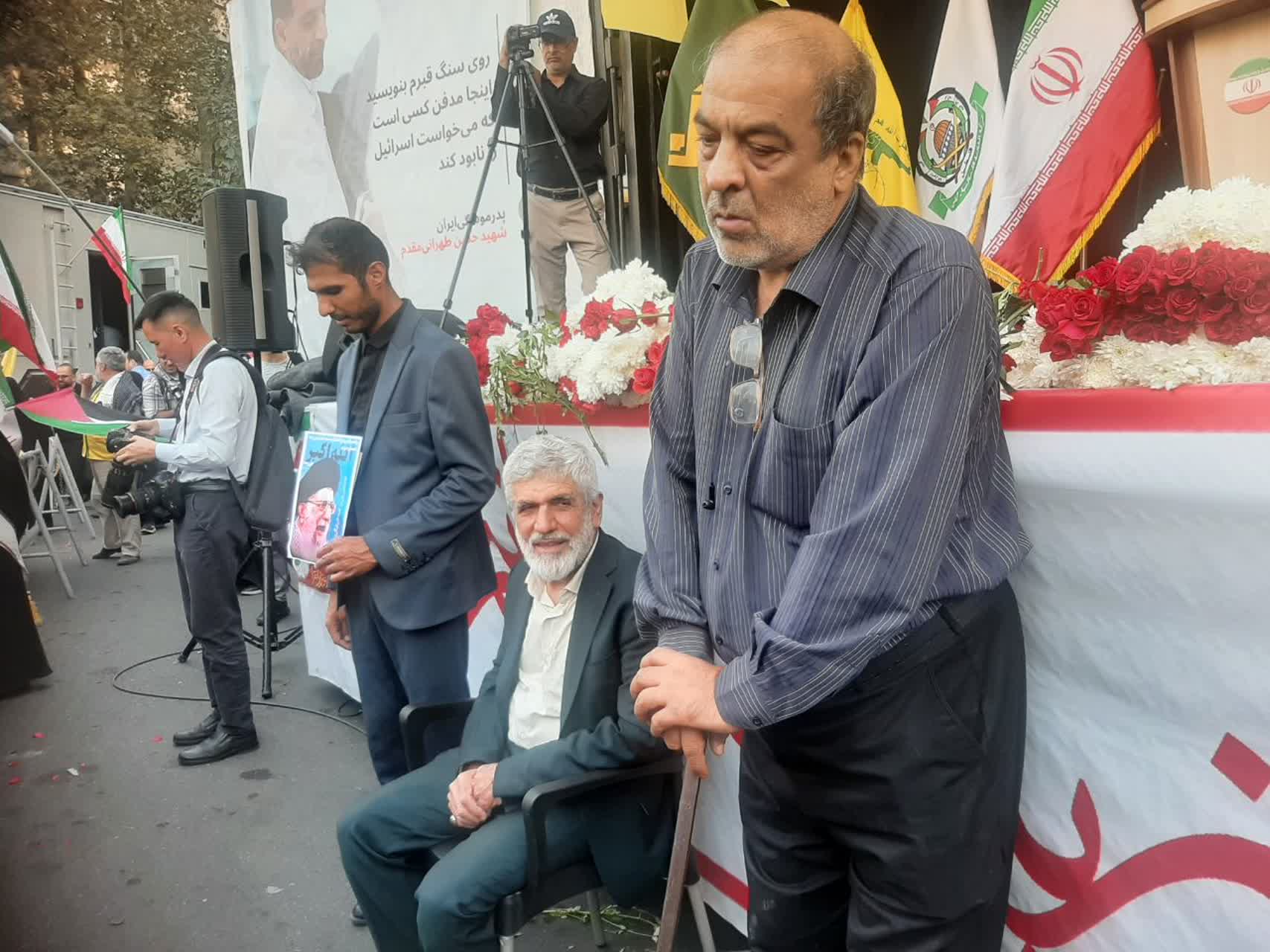 تصاویری از حضور آزادگان و تجلی اراده ایرانیان در میدان فلسطین1