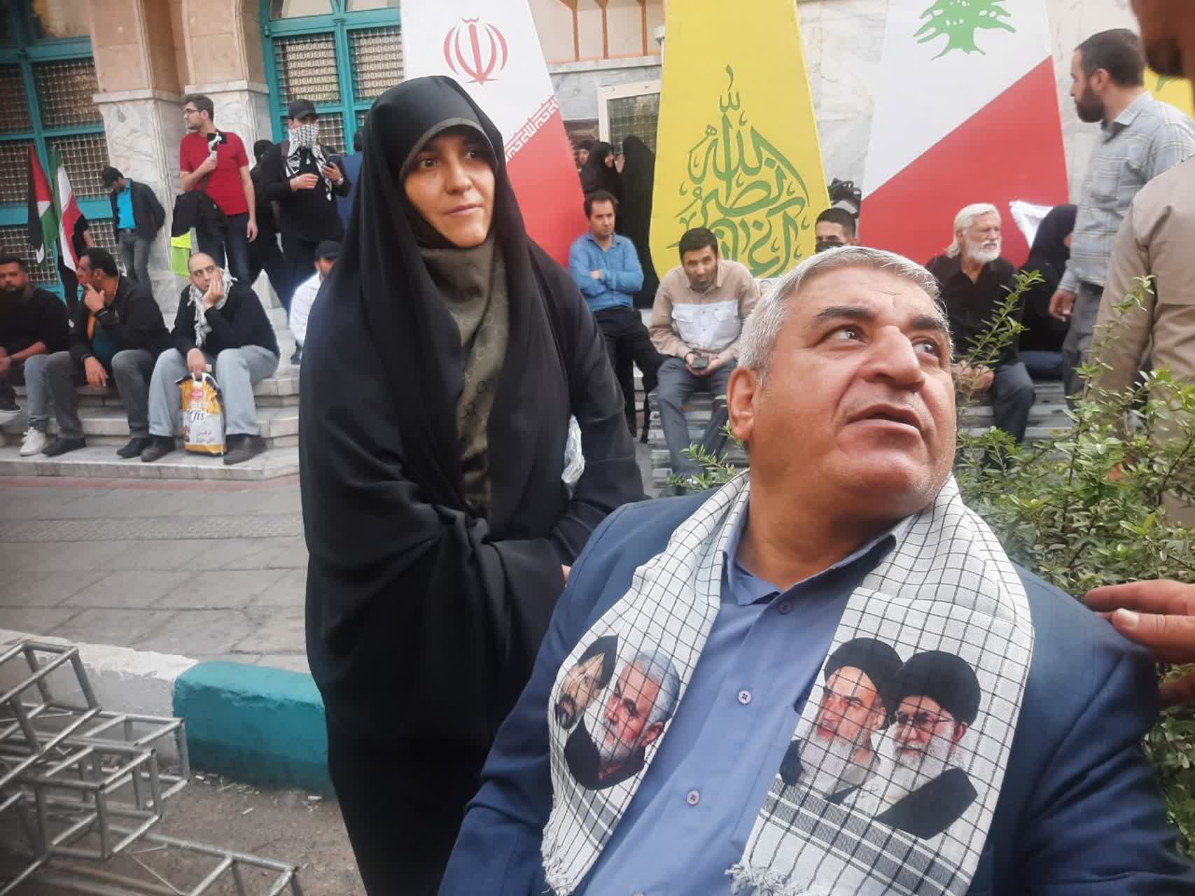 تصاویری از حضور آزادگان و تجلی اراده ایرانیان در میدان فلسطین4