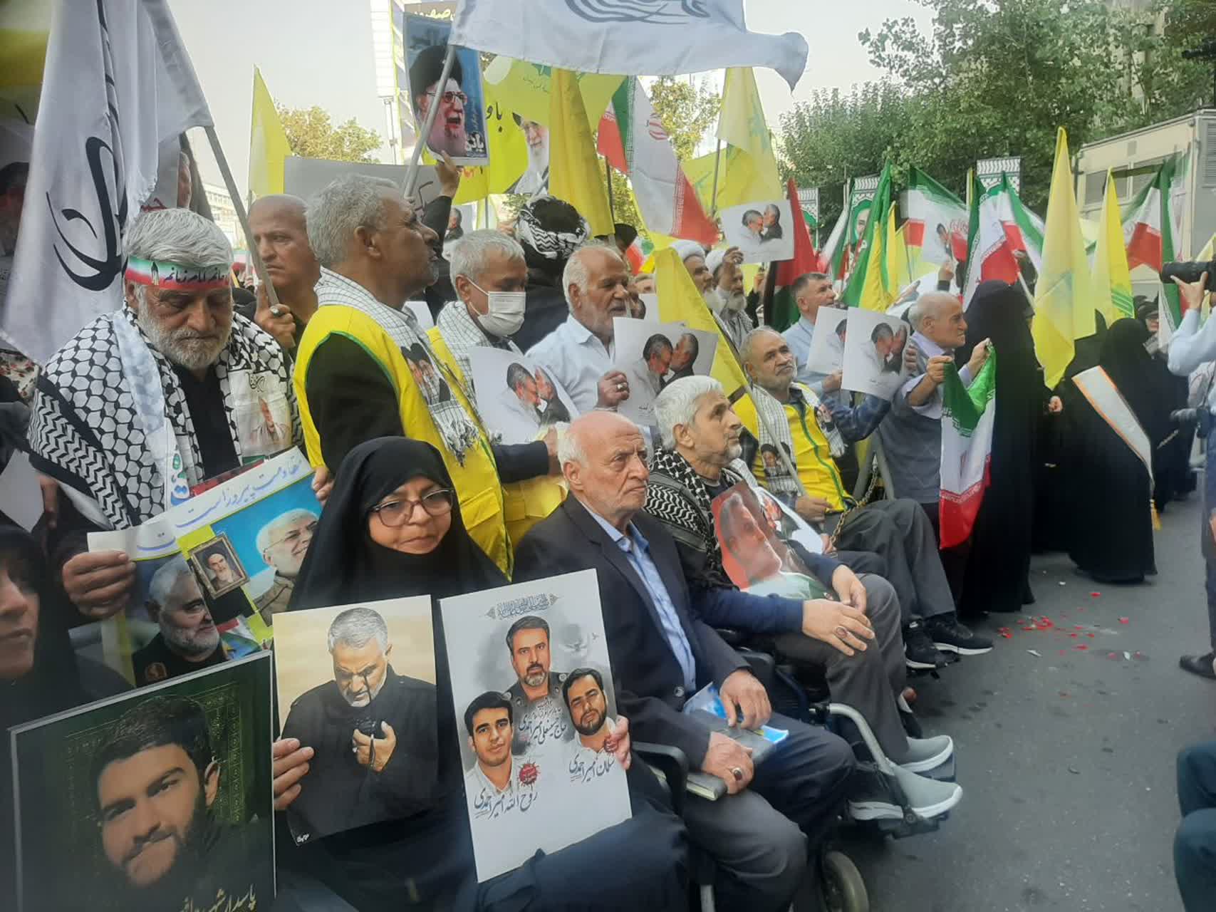 تصاویری از حضور آزادگان و تجلی اراده ایرانیان در میدان فلسطین5