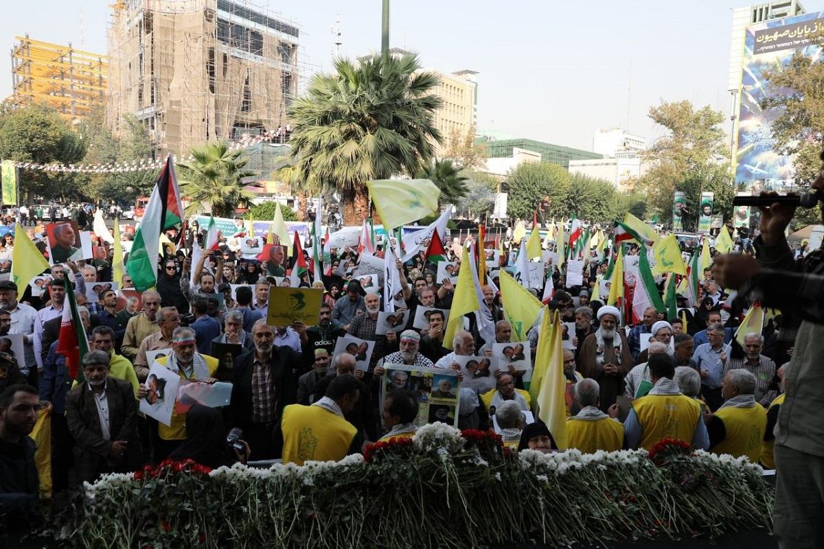 تصاویری از حضور آزادگان و تجلی اراده ایرانیان در میدان فلسطین9