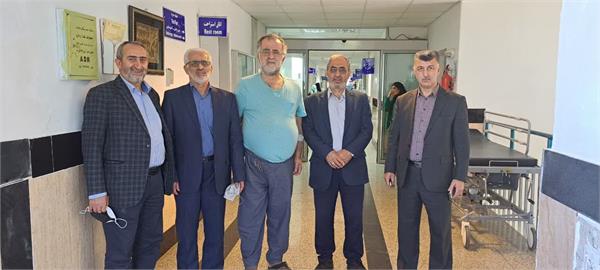 عیادت نماینده پیام آزادگان از آزاده «عباس صبوری» در بیمارستان رامسر
