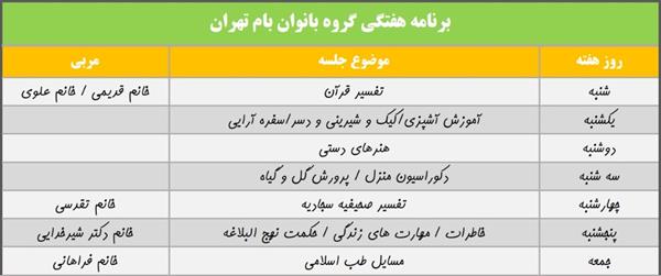 تداوم فعالیت‌های فرهنگی همسران آزادگان استان تهرانی