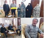 دیدار و عیادت نماینده موسسه پیام آزادگان با خانواده‌های آزادگان