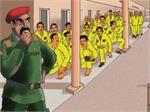 فجر آزادگی| شیرینی دادن اسرا به افسران عراقی در ۲۲ بهمن