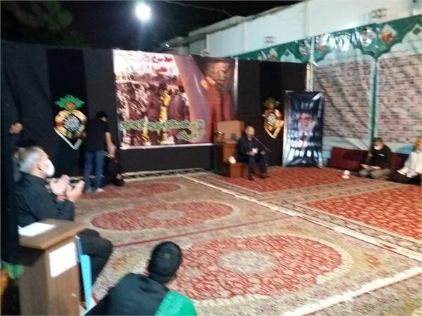 خراسان رضوی| مراسم عزاداری حضرت اباعبدالله(ع) در محوطه موسسه
