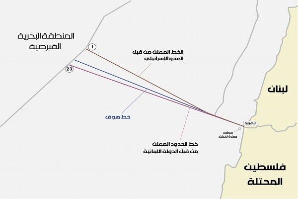 اعتراض رژیم صهیونیستی به پایبندی و اصرار لبنان درباره نقاط مرزی
