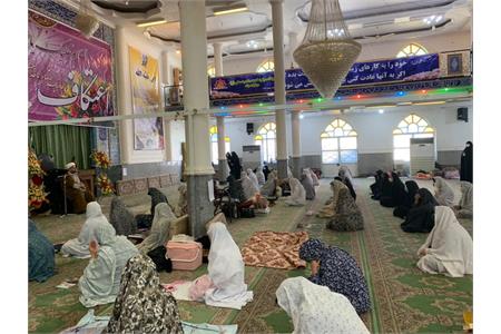 برگزاری مراسم اعتکاف خواهران با مداحی آزاده علیرضا زینعلی