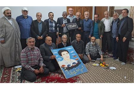 آزادگان و جانبازان بهشهری در کنار پدر شهید &#171;اسحاق پوریانی&#187;