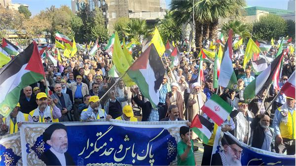 تصاویر| تجمع هیئت‌های آزادگان استان تهران با شعار «همه برای فلسطین»