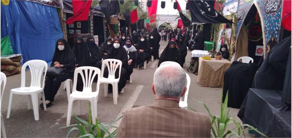 شهرستان بهشهر| روایتگری آزاده جعفر مزیدها در موکب اربعین حسینی