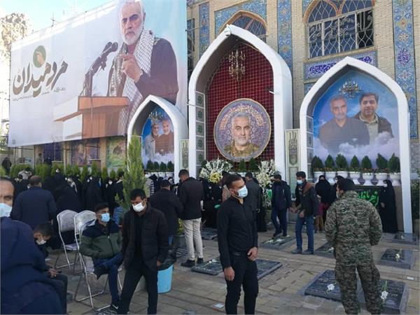 برگزاری مراسم سالگرد شهادت حاج قاسم سلیمانی توسط آزادگان کرمانی