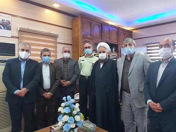 دیدار اعضای گروه مشورتی مؤسسه پیام آزادگان یزد با فرماندهی نیروی انتظامی