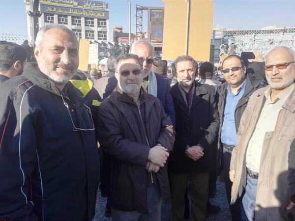 شرکت آزادگان تهرانی در راهپیمایی 9 دی 98