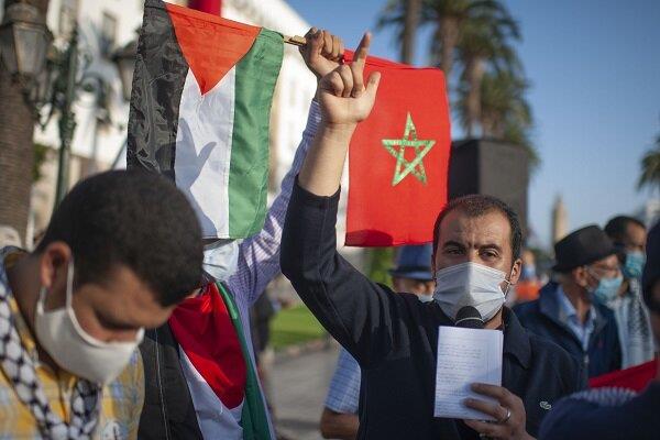 موضع ملت مغرب حمایت همه جانبه از ملت قهرمان فلسطین است