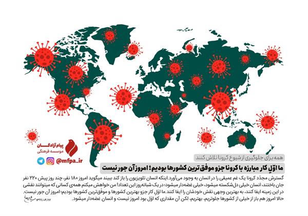 ما اوّلِ کار جزو بهترین کشورها و موفّق‌ترین کشورها بودیم؛ امروز آن جور نیست