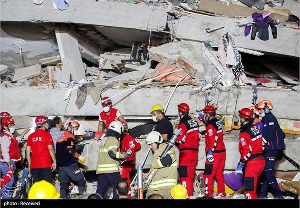 افزایش قربانیان زلزله ازمیر ترکیه