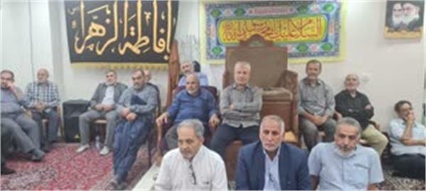 برپایی جلسه هیئت آزادگان در شهرک شهید محلاتی