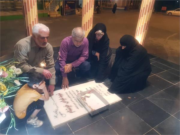 مازندران| ادای احترام به شهید غواص در بهشهر
