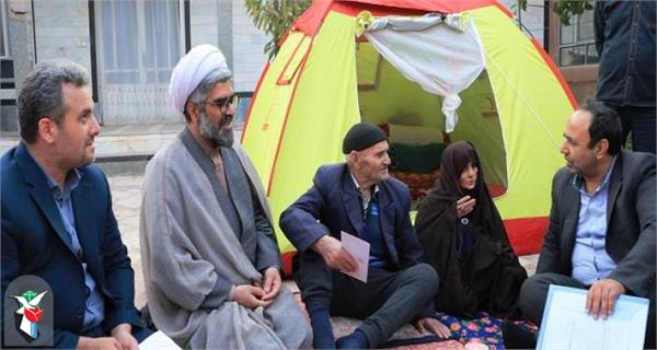 بازدید مدیرکل بنیاد شهید و نماینده موسسه پیام آزادگان از مناطق زلزله زده شهرستان خوی