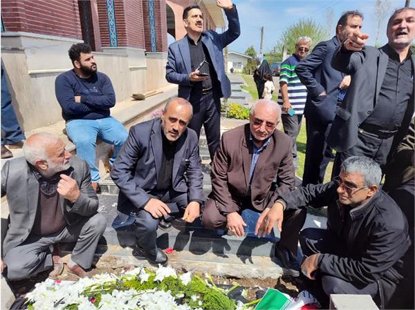 پیکر پاک آزاده «ابوطالب پورصدیق» با حضور یارانش تشییع شد
