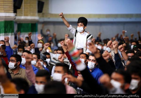دیدار دانش آموزان با رهبر معظم انقلاب اسلامی